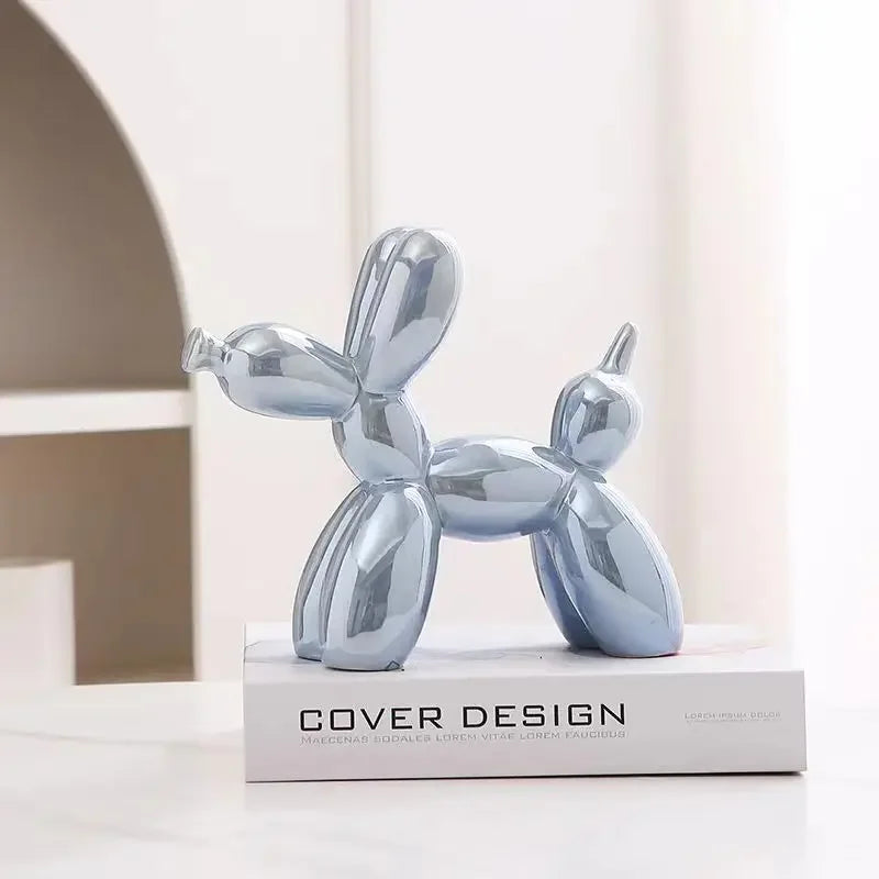 Mini Ceramic Balloon Dog Sculpture – 11cm Modern Art Décor