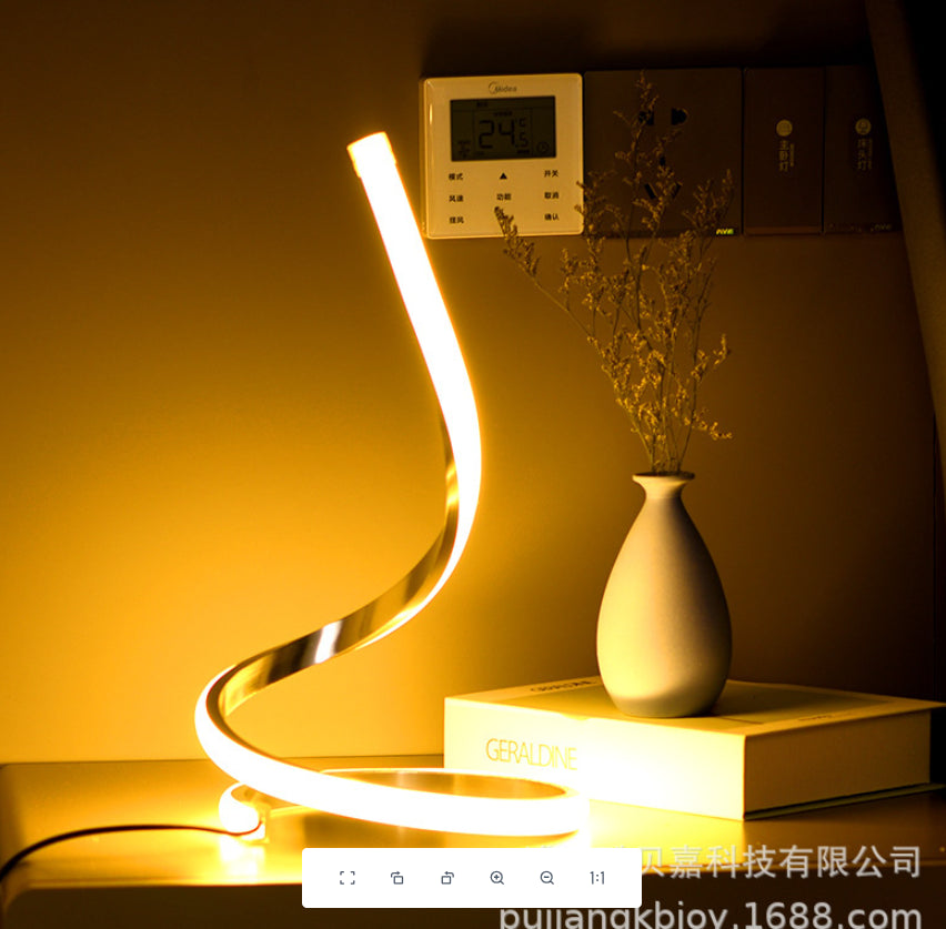 Spiral LED Table Lamp – Modern Decorative Light