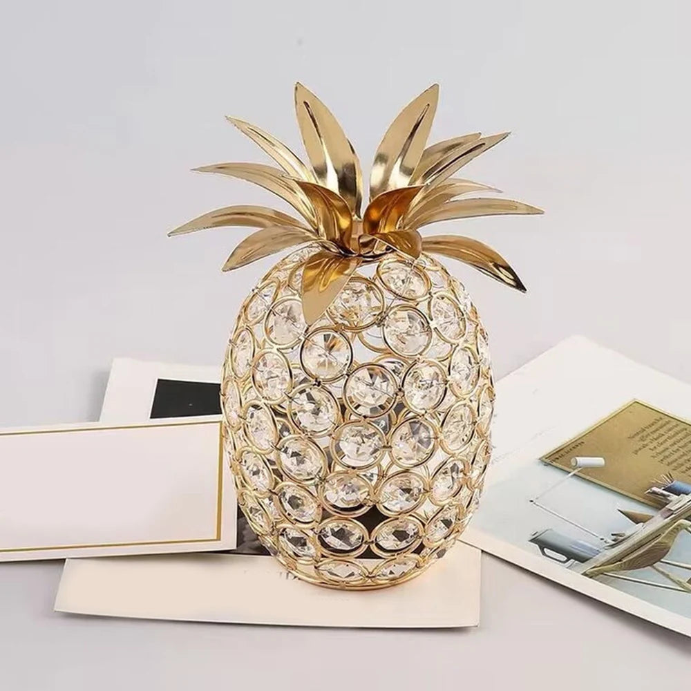 Creative Crystal Fruit Ornament – Elegant Home & Desktop Decoration
