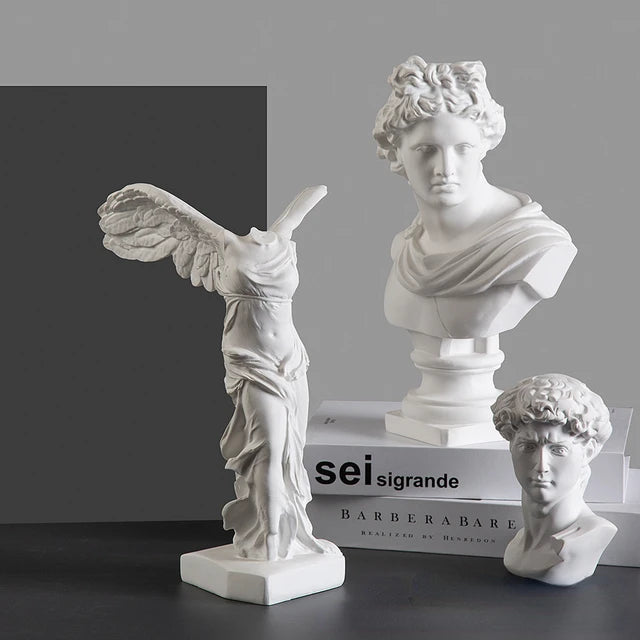 Greek Goddess of Victory Resin Sculpture – Angel Wing Figurine