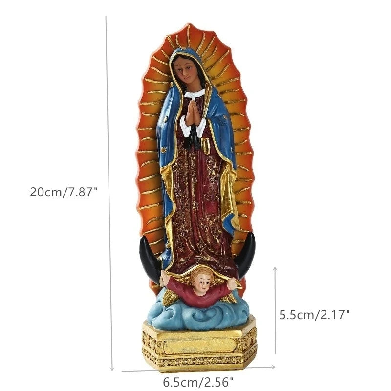 Our Lady of Guadalupe Resin Statue – Religious Home Décor