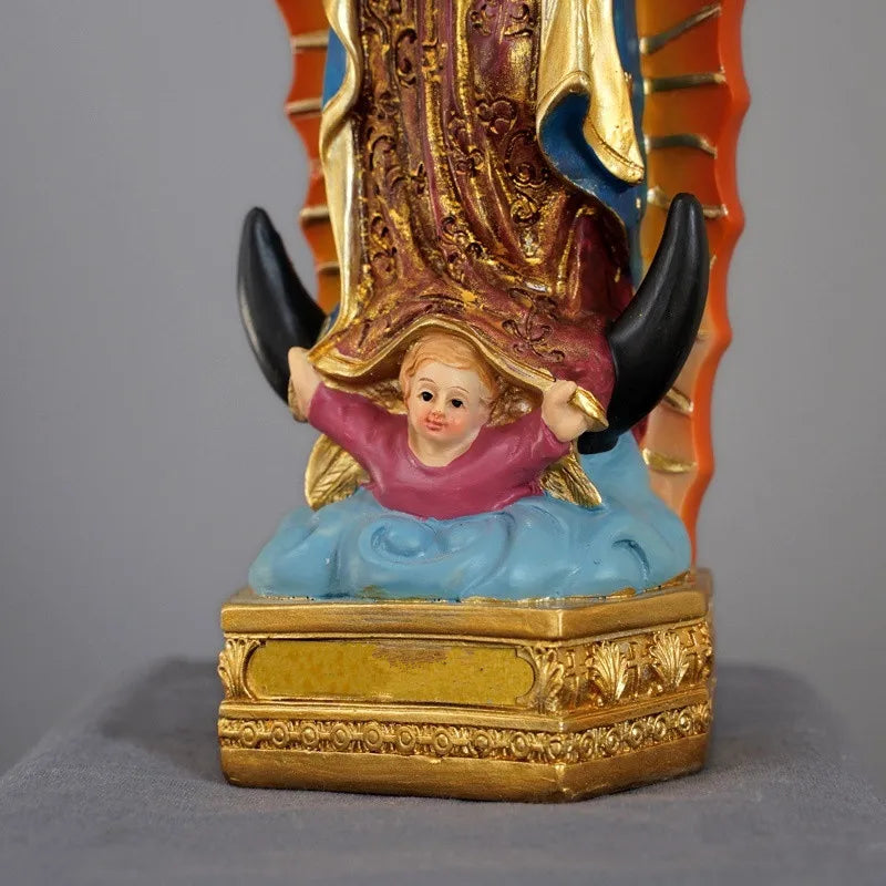 Our Lady of Guadalupe Resin Statue – Religious Home Décor
