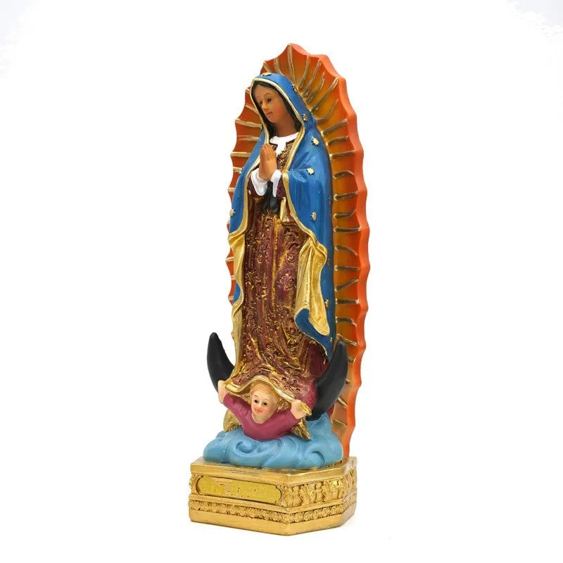 Our Lady of Guadalupe Resin Statue – Religious Home Décor