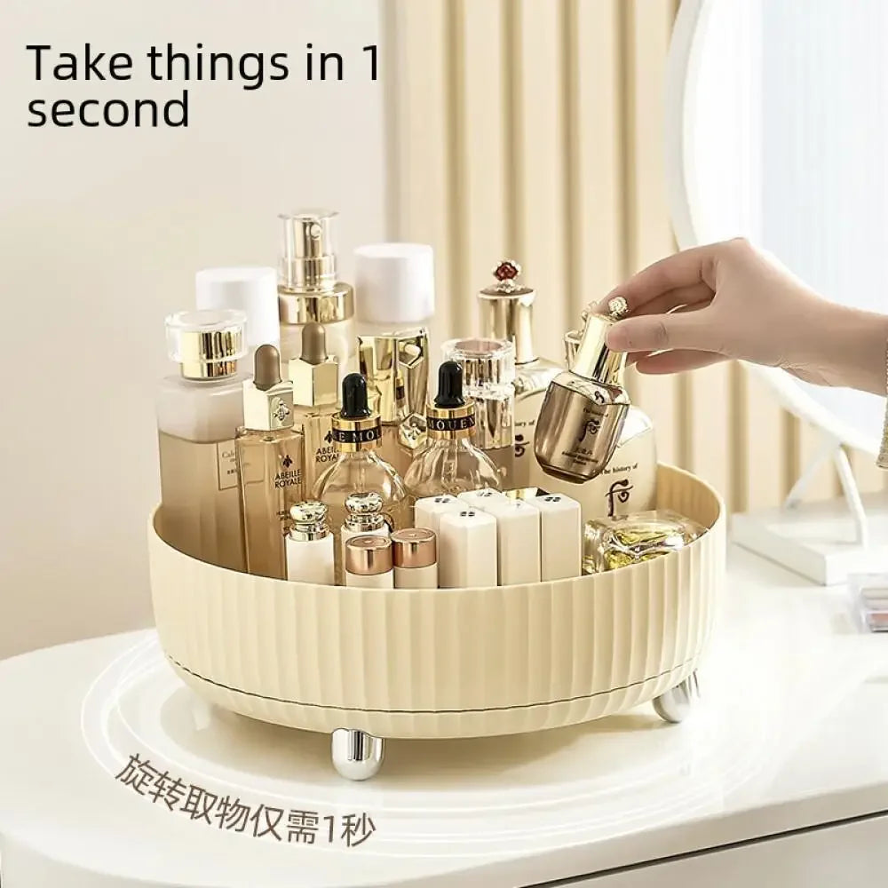 Rotating Makeup & Skincare Organizer – Countertop Cosmetic Storage