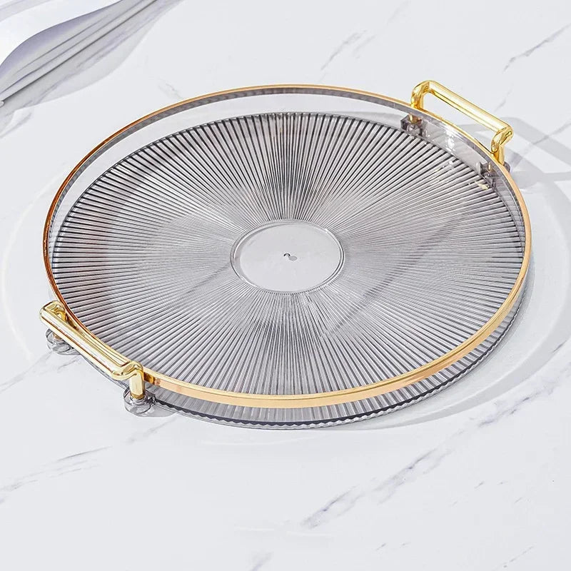 Round Acrylic Storage Tray – Stylish Home Organizer