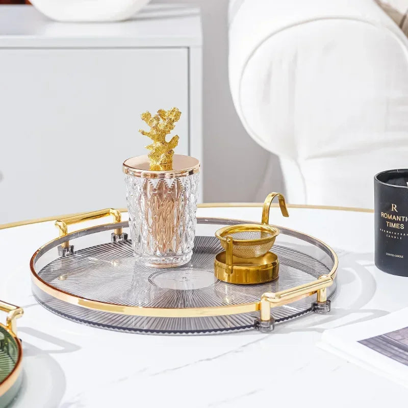 Round Acrylic Storage Tray – Stylish Home Organizer