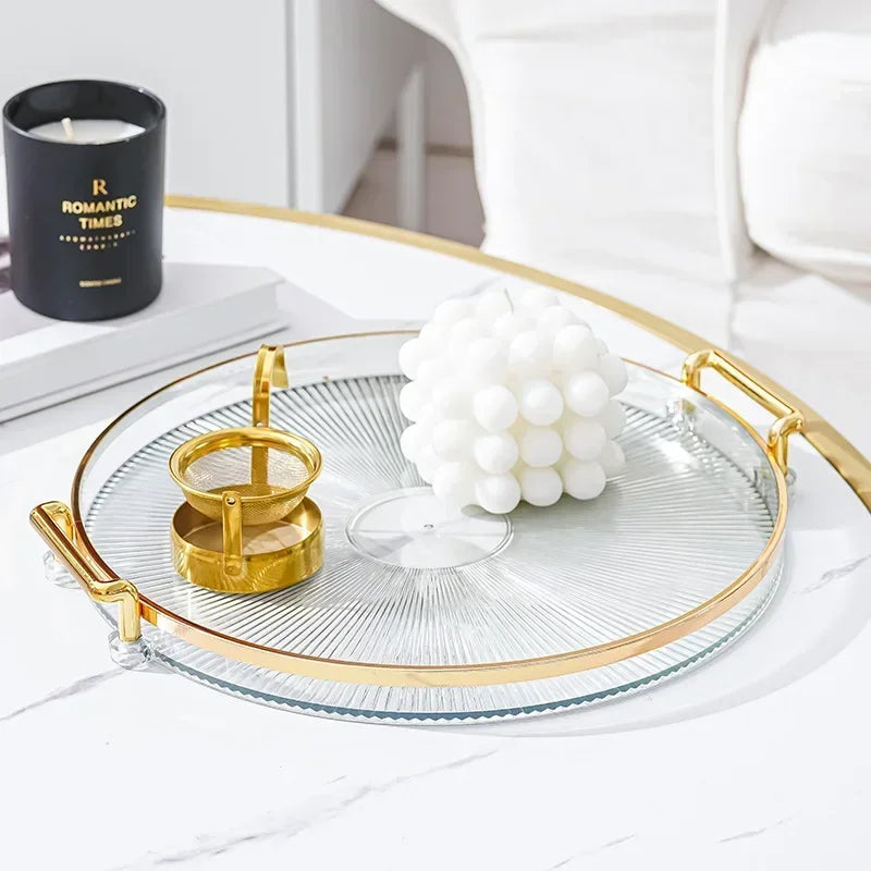 Round Acrylic Storage Tray – Stylish Home Organizer