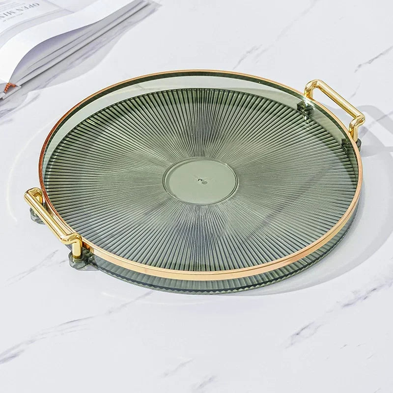 Round Acrylic Storage Tray – Stylish Home Organizer