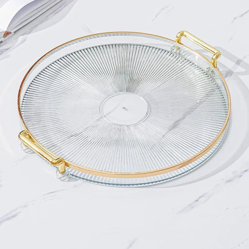 Round Acrylic Storage Tray – Stylish Home Organizer